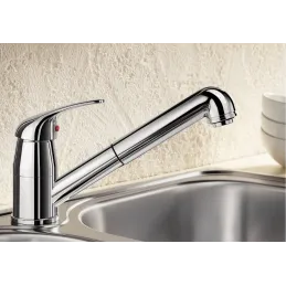 Set Blanco Nerezni sudoper DANA 6 + Miješalica DARAS-S s tušem / Sjajni krom