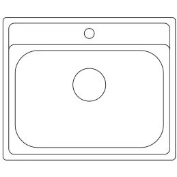 Set Blanco Nehrđajući sudoper DANA 6 + Slavina MIDA / Sjajni krom