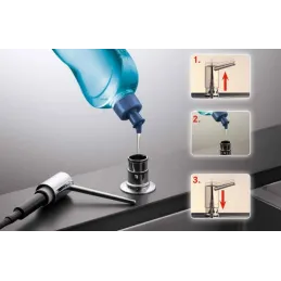 Dozator deterdženta Blanco LATO / Satenski tamni čelik