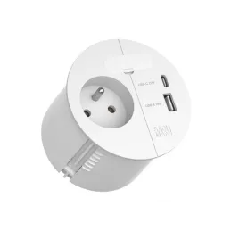 Električna utičnica LOOP IN Charge FRENCH / Bijela