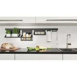 Zidni profil za viseće police EXCLUSIVE / Crna mat