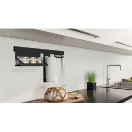 Univerzalna mala polica za viseći sustav EXCLUSIVE / Crna mat