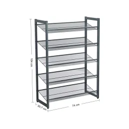 Stalak za cipele METALO XL / Crna mat