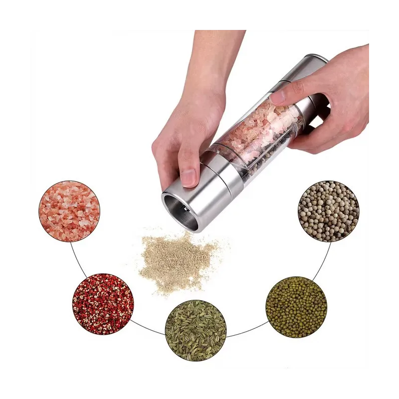 Keramički mlinac za sol i papar 2u1 / Nehrđajući čelik