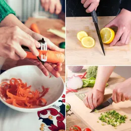 Set od 6 komada kuhinjskih noževa od nehrđajućeg čelika