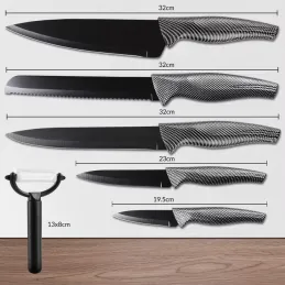 Set od 6 komada kuhinjskih noževa od nehrđajućeg čelika