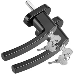 Set od 2 komada zaključavajućih prozorskih ručki LOCKED / Crna