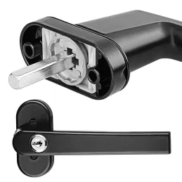 Set od 2 komada zaključavajućih prozorskih ručki LOCKED / Crna