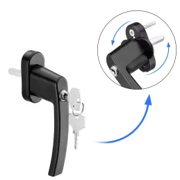 Set od 2 komada zaključanih ručki za prozore LOCKED / Bijela