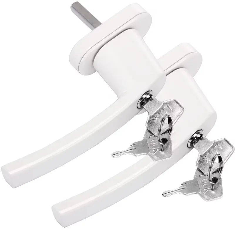 Set od 2 komada zaključanih ručki za prozore LOCKED / Bijela