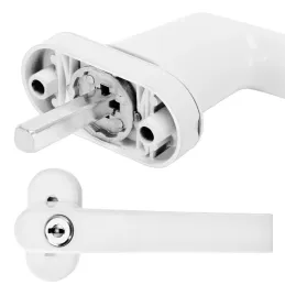 Set od 2 komada zaključanih ručki za prozore LOCKED / Bijela