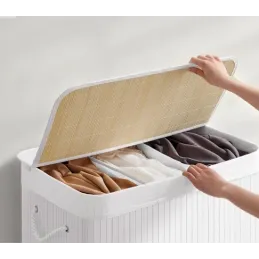 Košara za rublje GLAMUR 150L / Bijela