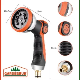 Flexi vrtno crijevo za vrt s kompletnom opremom i stalkom / Zelena