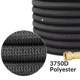 Flexi vrtno crijevo za vrt s kompletnom opremom i stalkom / Crna