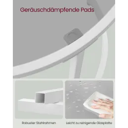 Konferencijski stolić REGALO LUX Mini / Bijela mat