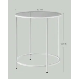 Konferencijski stolić REGALO LUX Mini / Bijela mat