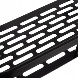 Set od 2 zidnih kupaonskih polica LIAN / Crna mat