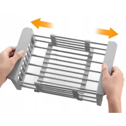 Podesivi ocjeđivač za sudoper / Sjajni krom