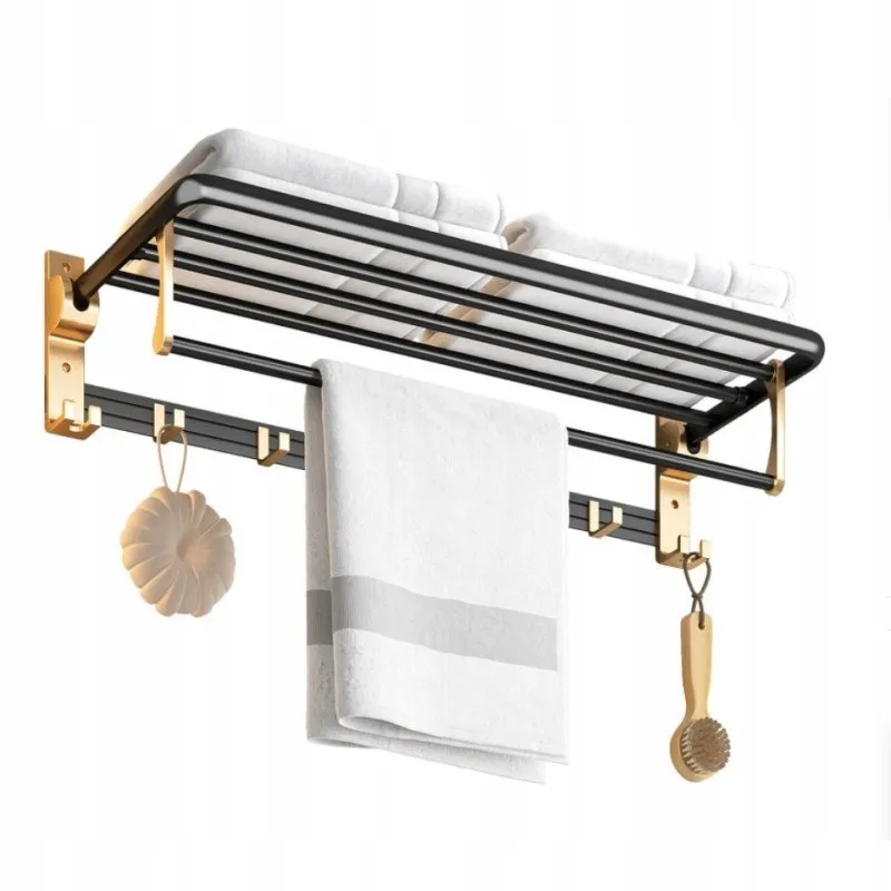 Sklopni zidni vješalica AXIA / Zlatna