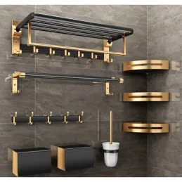 Sklopni zidni vješalica AXIA / Zlatna