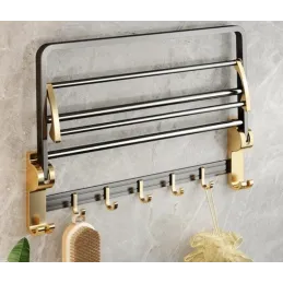 Sklopni zidni vješalica AXIA / Zlatna