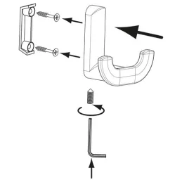 Vešiak MANAL / Antracit