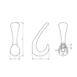 Vješalica MANAL / Nehrđajući čelik