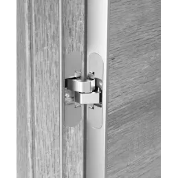 Skrivena šarka za bezfalna vrata ANSELMI 140 3D / Mat krom