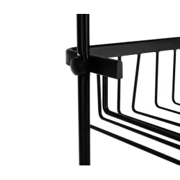 Zidna polica za tuš kabinu LOND / Crna mat