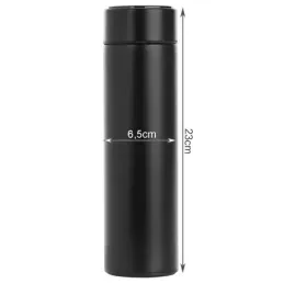 Termos boca s LED zaslonom 500 ml / Crna