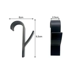 Set od 2 komada vješalica za radijator ALAGO / Crna mat