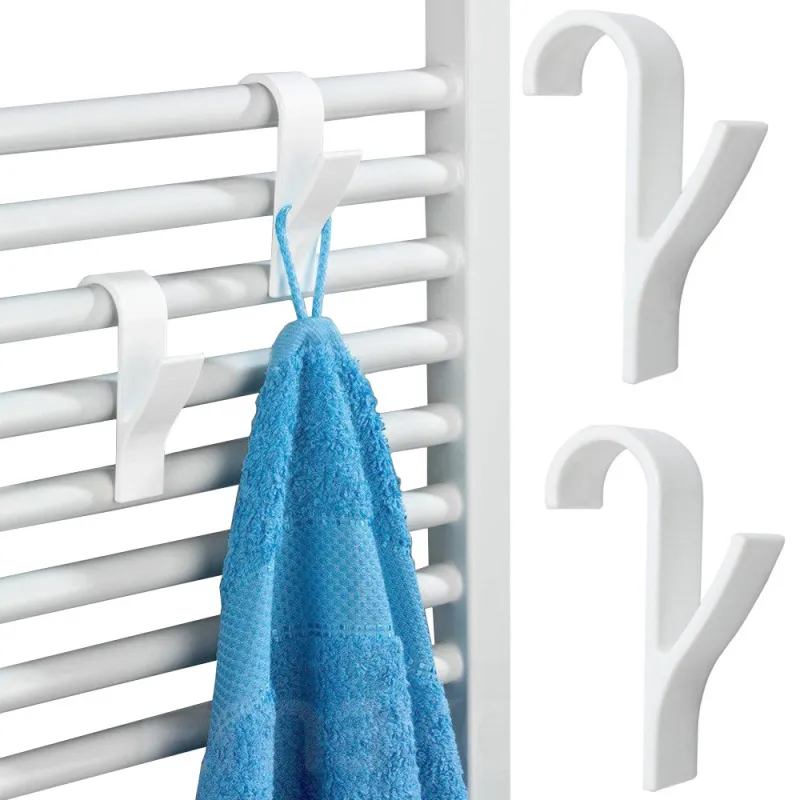 Set od 2 komada vješalica za radijator ALAGO / Mat bijela