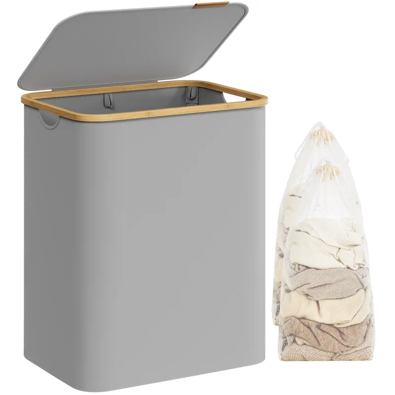 Košara za rublje SOFT 130L / Siva