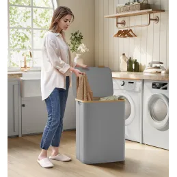 Košara za rublje SOFT 130L / Siva