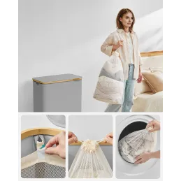 Košara za rublje SOFT 130L / Siva