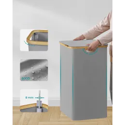 Košara za rublje SOFT 130L / Siva