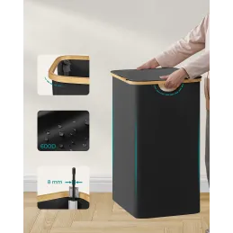 Košara za rublje SOFT 130L / Crna