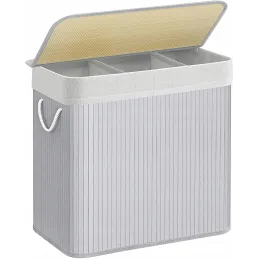 Košara za rublje GLAMUR 150L / Siva