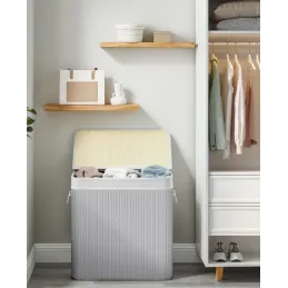 Košara za rublje GLAMUR 150L / Siva