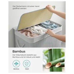 Košara za rublje GLAMUR 150L / Siva