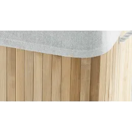 Košara za rublje GLAMUR 150L / Prirodno drvo
