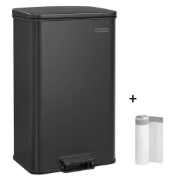 FLEXO koš za otpatke s pedalom 40L / Crna mat
