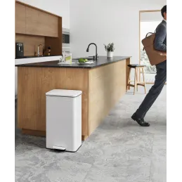 Kanta za otpad FLEXO s pedalom 40L / Mat bijela