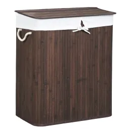 Košara za rublje GLAMUR 100L / Tamno drvo
