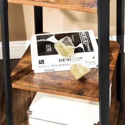 Samostojeći vješalica COAT / Crna mat - tamno drvo