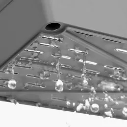 Kolica za pohranu s kotačićima AMADEO / Siva - sjajni krom