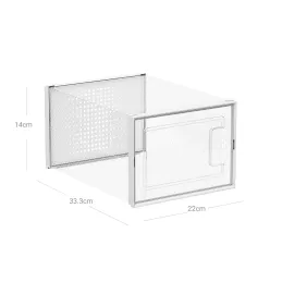 Set od 8 komada kutija za pohranu cipela AXION / Prozirno