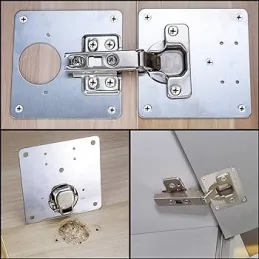 Set za popravak za pričvršćivanje šarki / 4 komada pločica