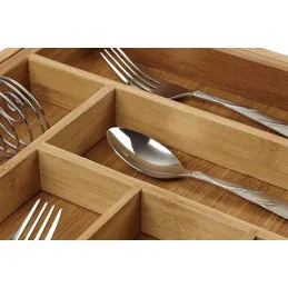 Drveni podesivi organizator za pribor UNIOS / Bambusovo drvo
