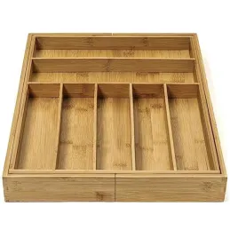 Drveni podesivi organizator za pribor UNIOS / Bambusovo drvo